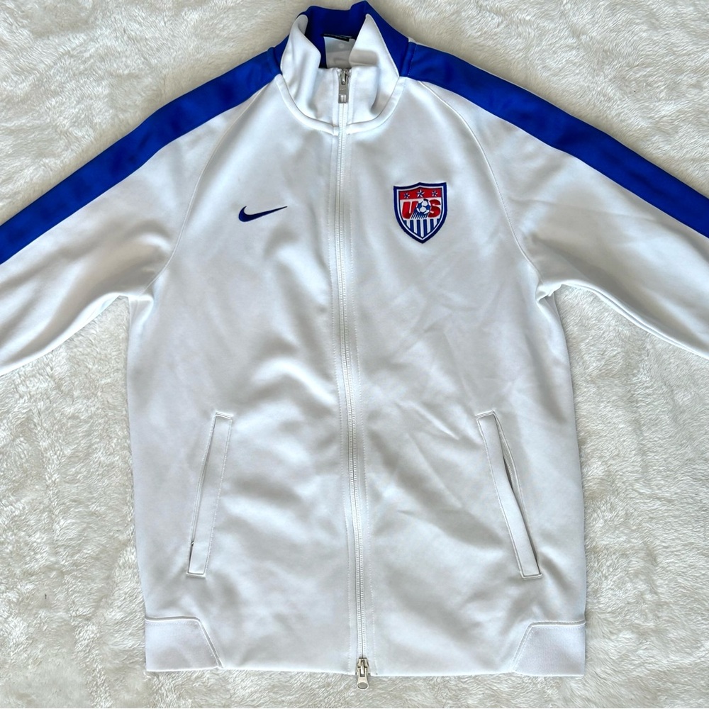 Nike USA Soccer WOMENS N98 AUTHENTIC TRACK JACKET - WHITE Size Medium
